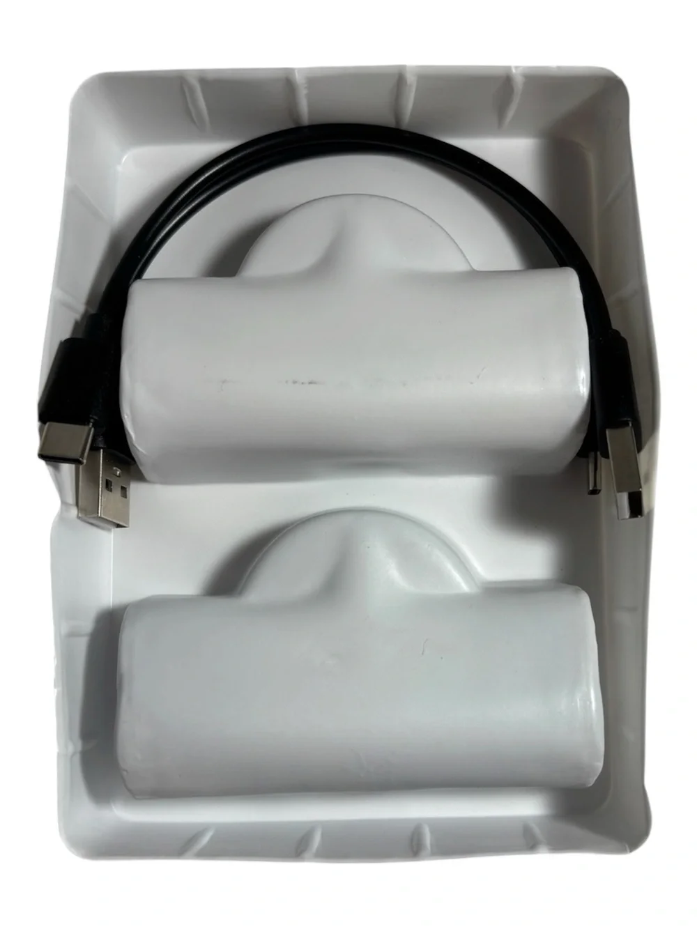 Pocket Power Bank Portable Cell Phone Charger Set of 2 with Charging Cords